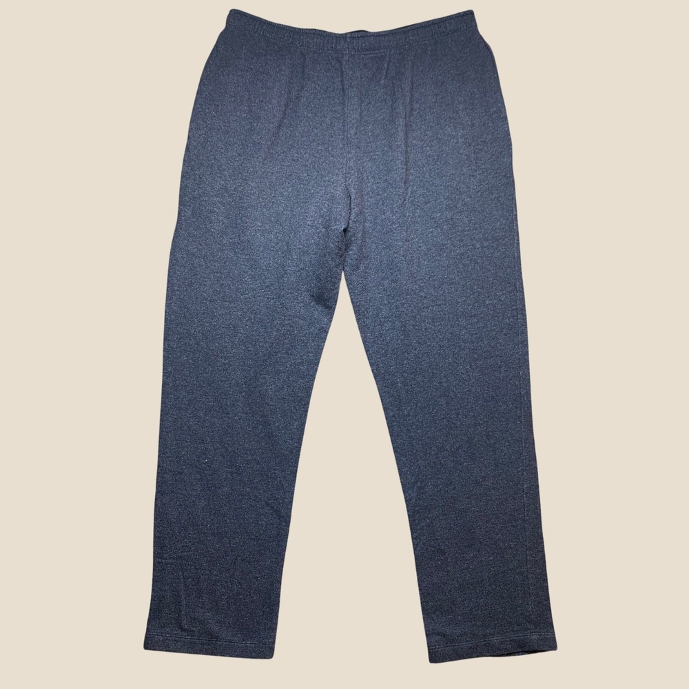 Eddie Bauer Sweatpants Mens XL Heather Blue Loungewear Drawstring Elastic Waist - Picture 2 of 10